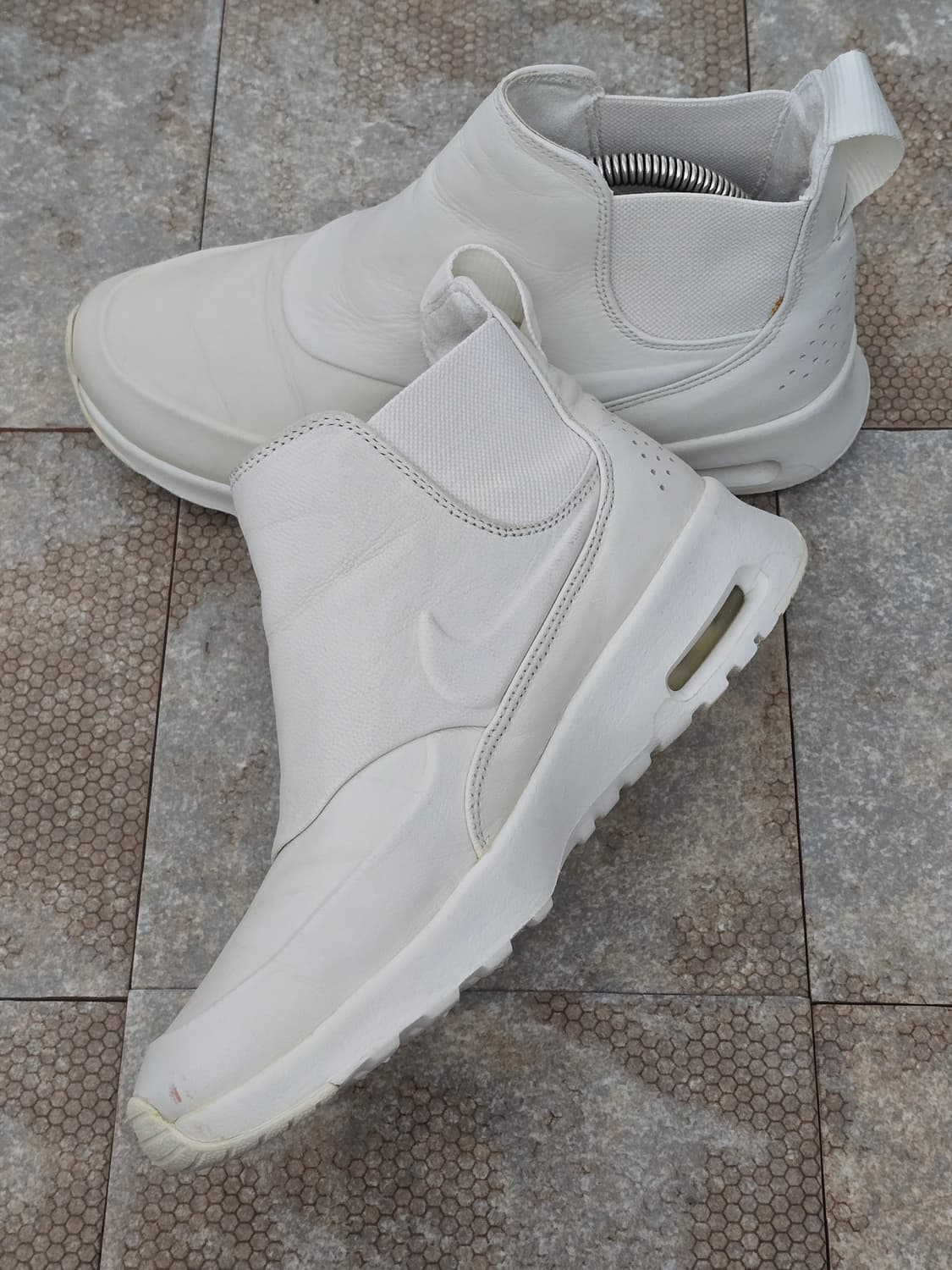 (240)나이키 에어맥스 테아 미드 피나클 레더 화이트 상품이미지6