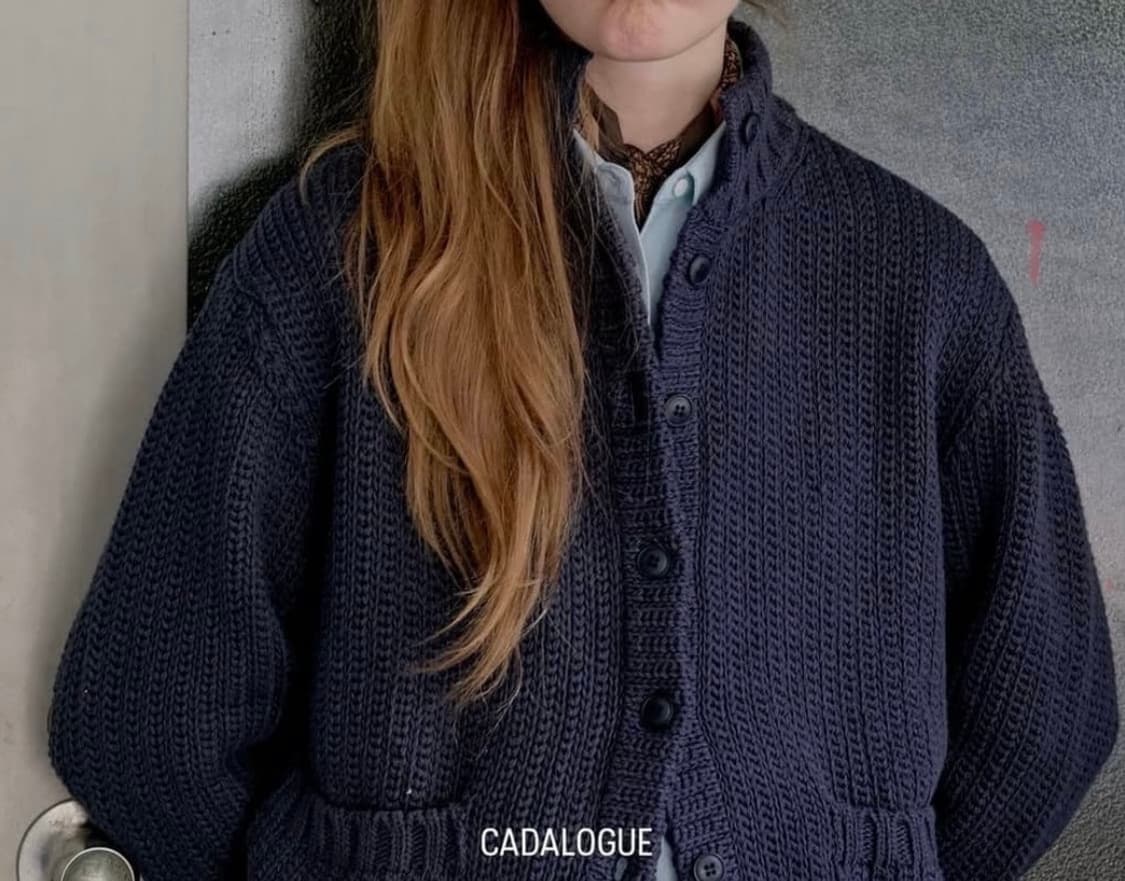 카달로그 엠마 가디건 네이비 상품이미지2