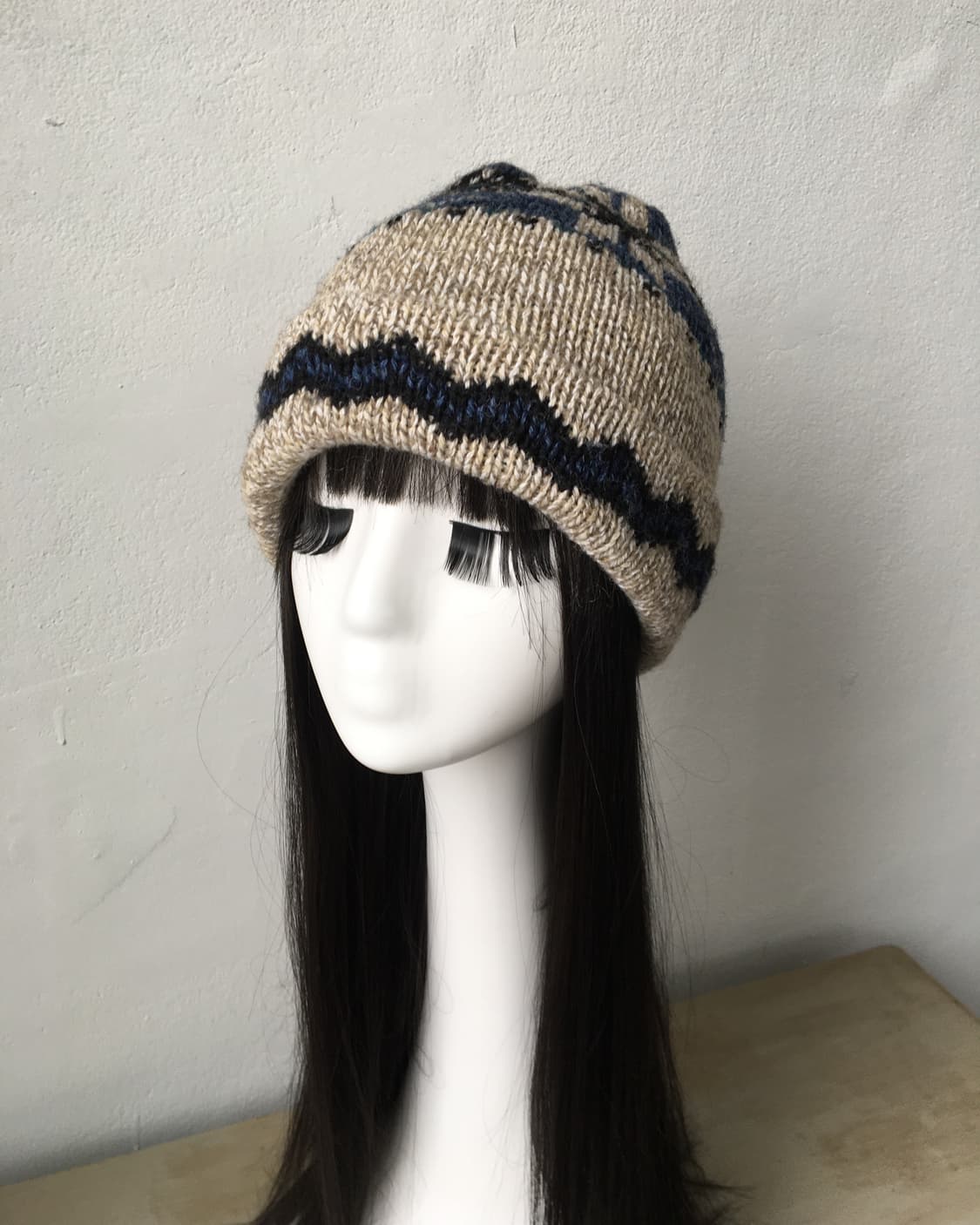  snow pattern knit beanie 상품이미지2