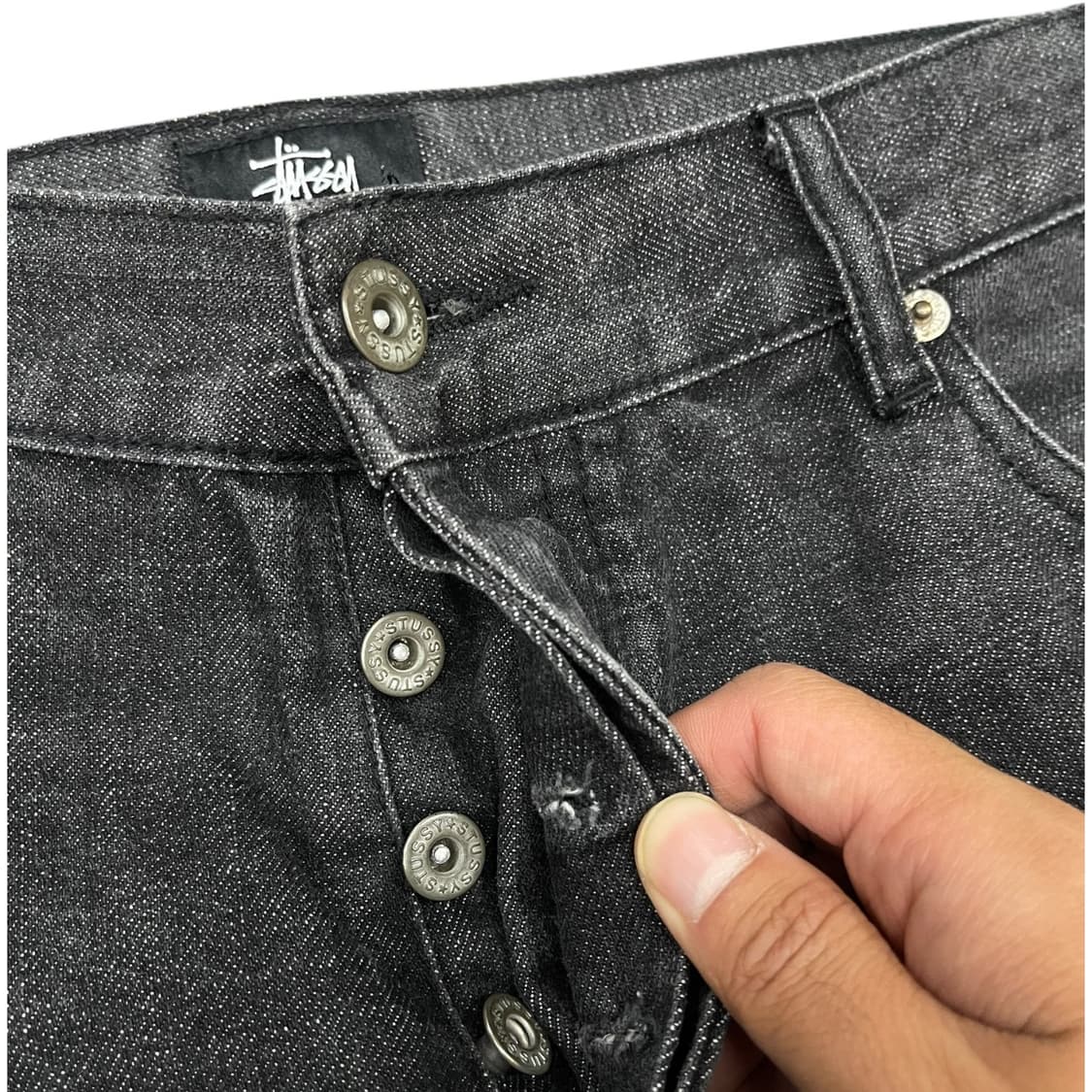 스투시 흑청 슬림핏 데님 팬츠 상품이미지7