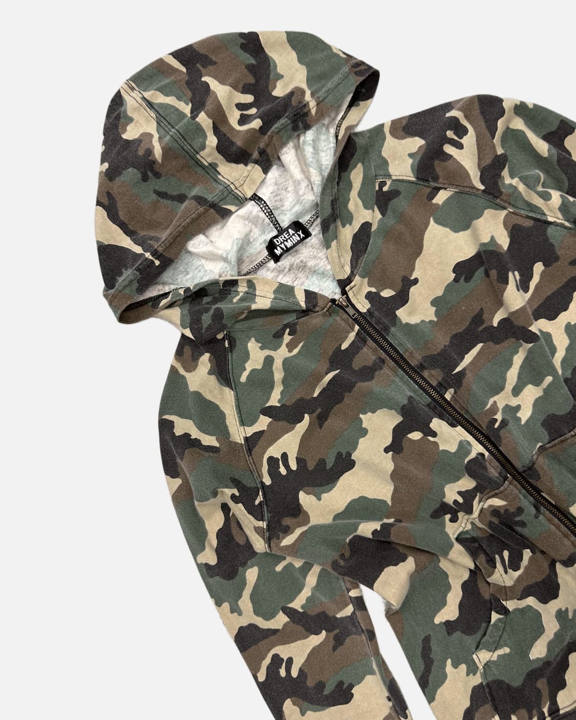 DREA MY MINX camo pattern hood zip-up 상품이미지3