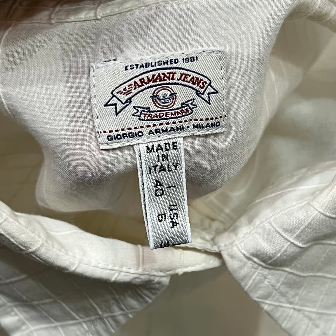  아르마니 진스 체크 하프 셔츠 y16108 상품이미지7