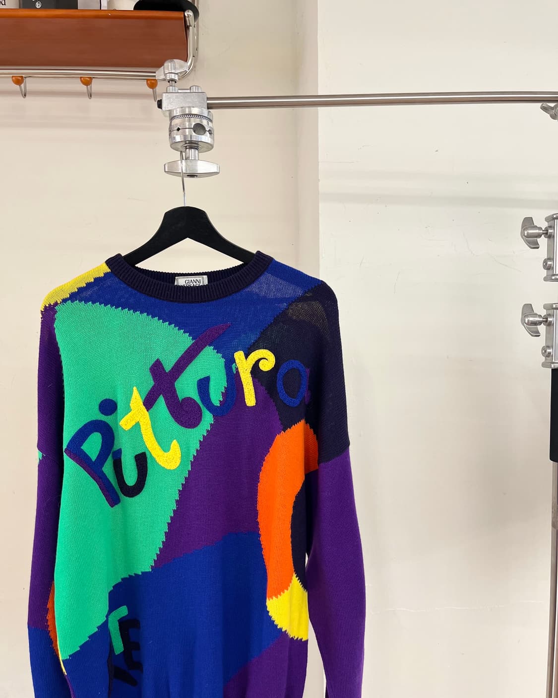베르사체 피투라 아트 멀티컬러 울 스웨터 상품이미지3