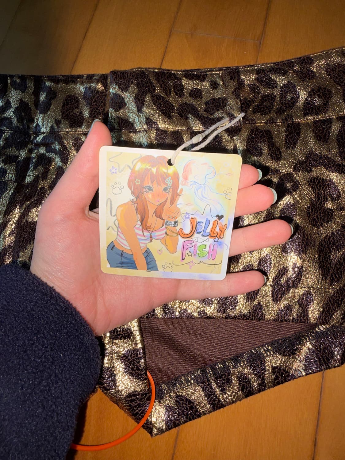 갸루 호피 숏팬츠 상품이미지4