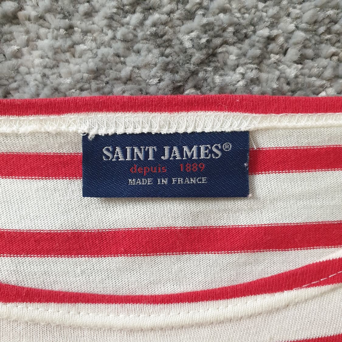 [무료배송] SAINT JAMES 단가라 긴팔 티셔츠 상품이미지2