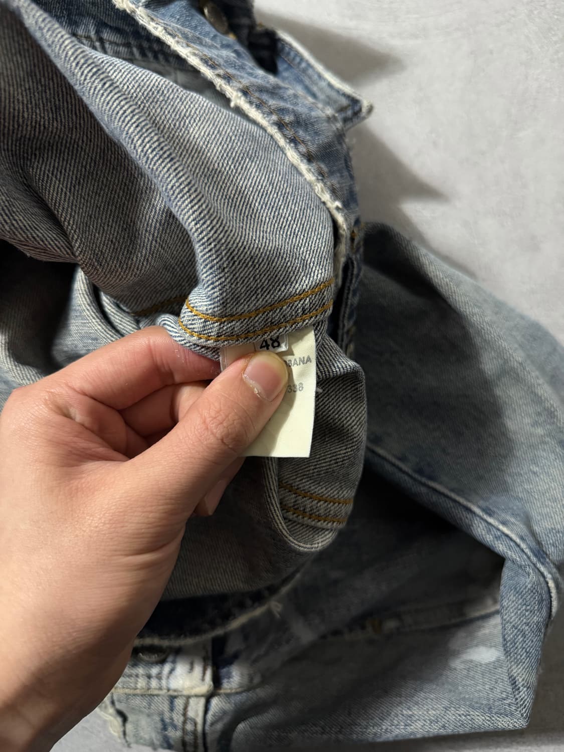 02AW 돌체앤가바나 디스트로이드 데님자켓 상품이미지8