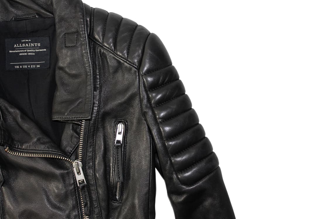 올세인츠 램스킨 레더 바이커자켓 상품이미지4