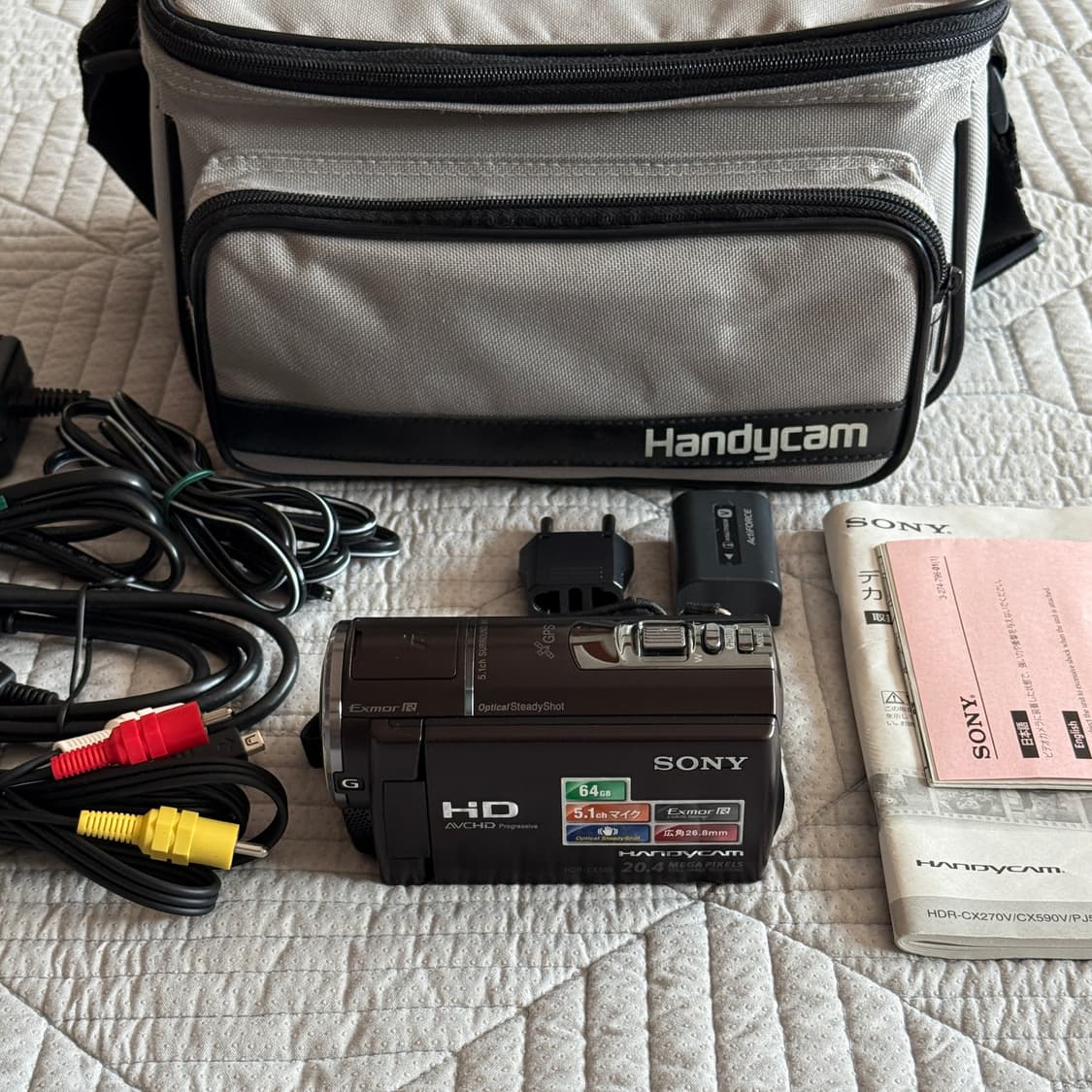 풀구성 SONY HDR-CX590V 소니캠코더 소니 빈티지캠코더 디카 상품이미지1