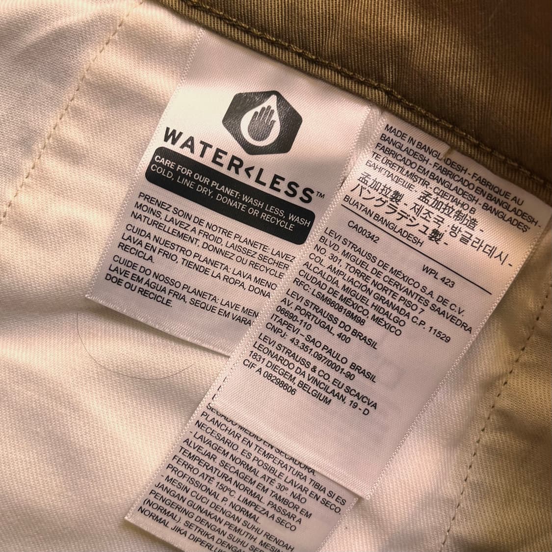 리바이스 브라운 코튼팬츠 34x32 상품이미지6