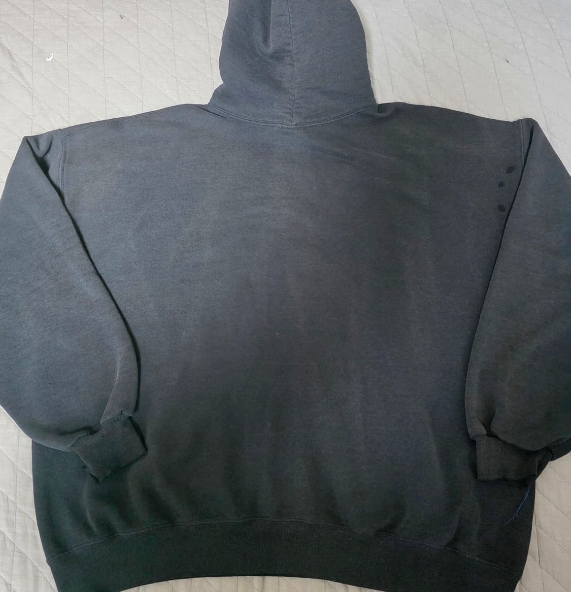 [XXL] 90s 빈티지 러셀 애슬레틱 후드 블랙 하드 페이드&트래쉬드 상품이미지8