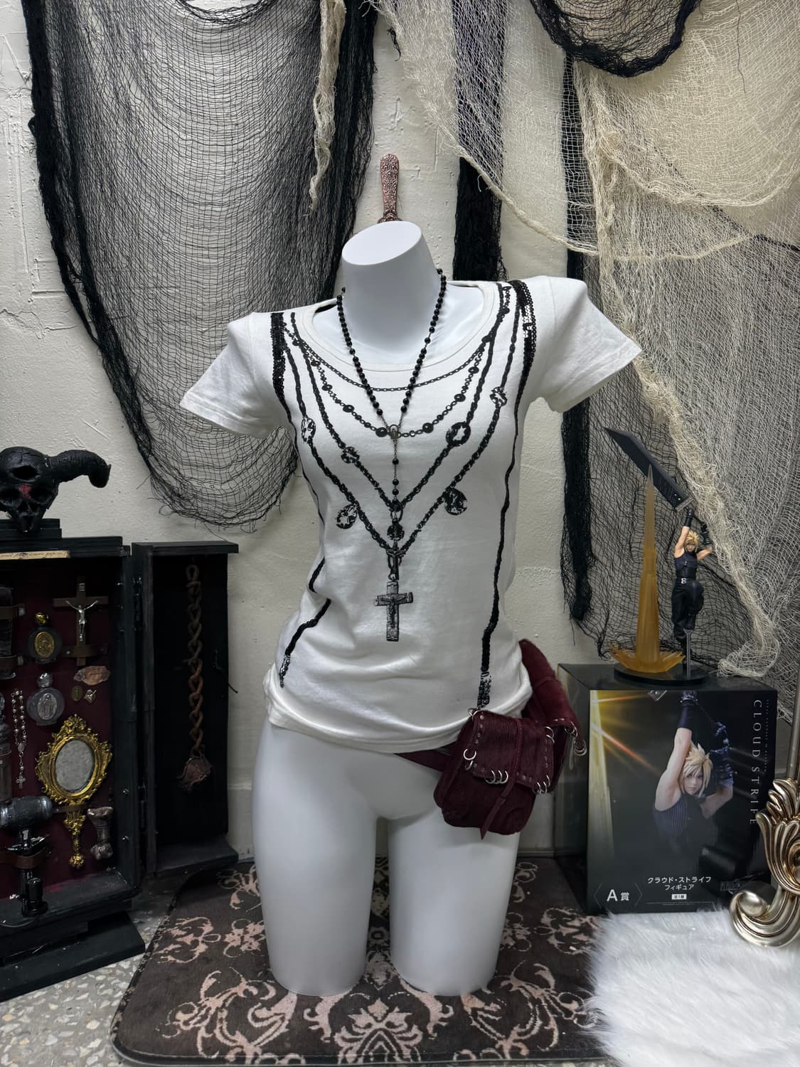 Unknown 00s rosario printing bizz top 상품이미지1