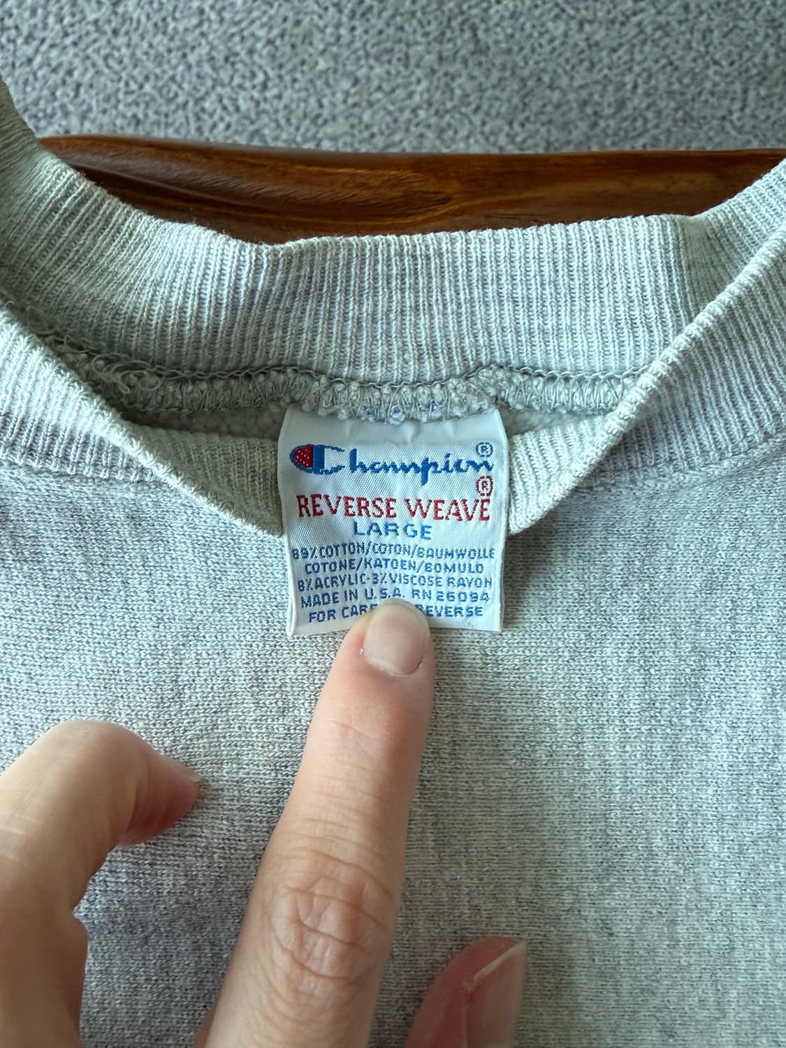 [L] 90s USA 챔피온 MICHIGAN 스웻 상품이미지3