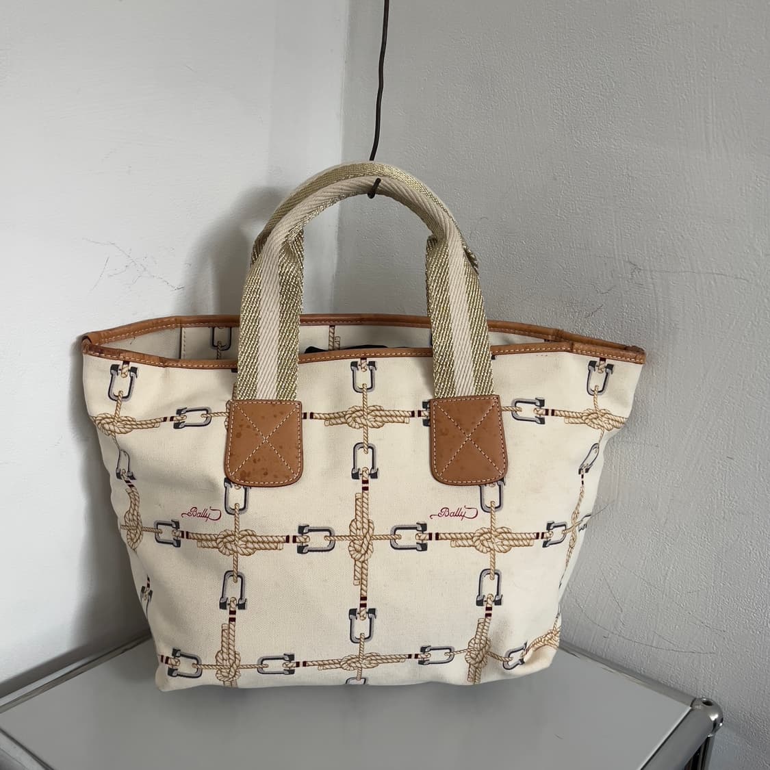 BALLY genuine leather tote bag (ivory) 상품이미지2