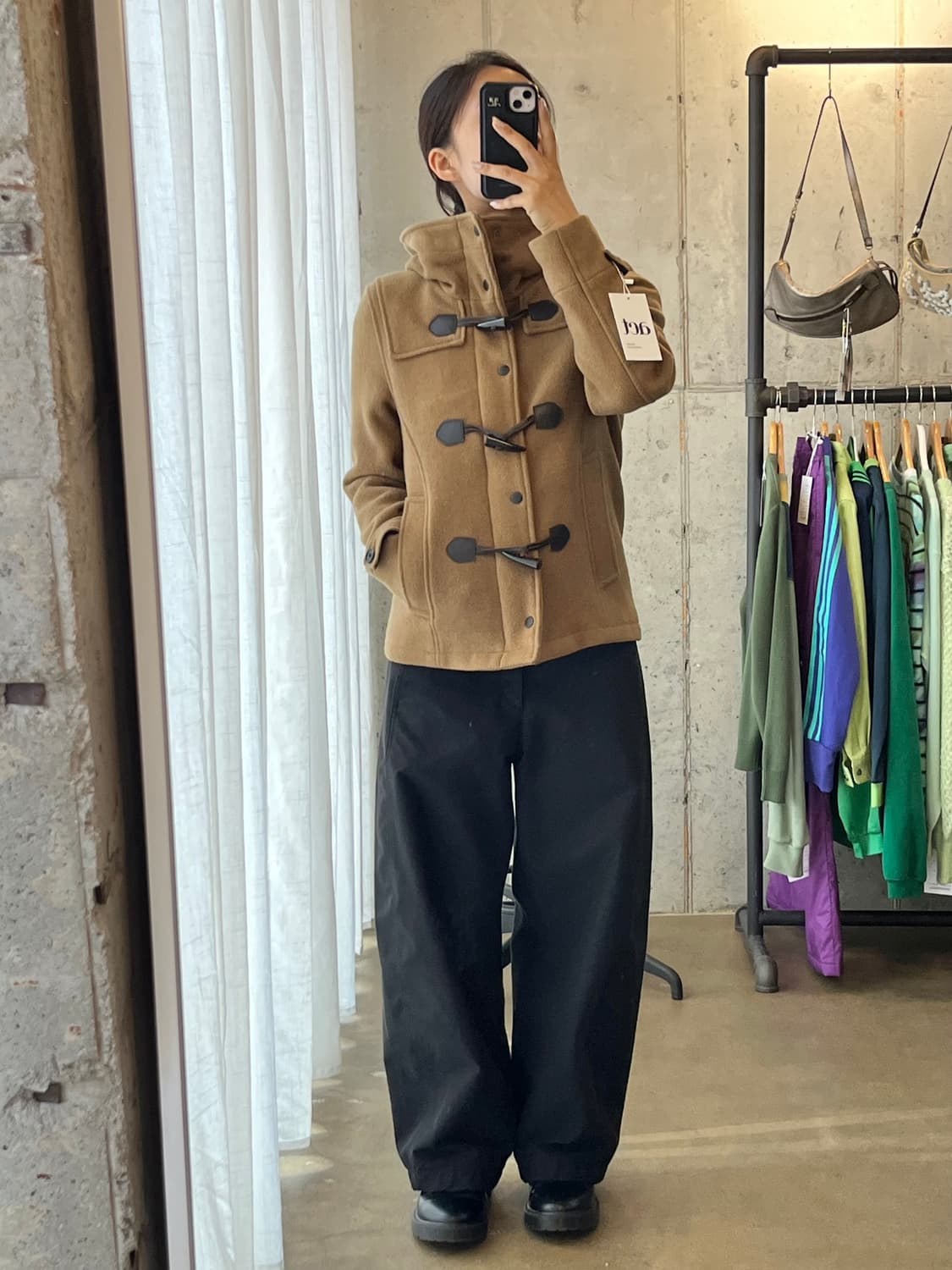 HARE 더플 코트 브라운 상품이미지4