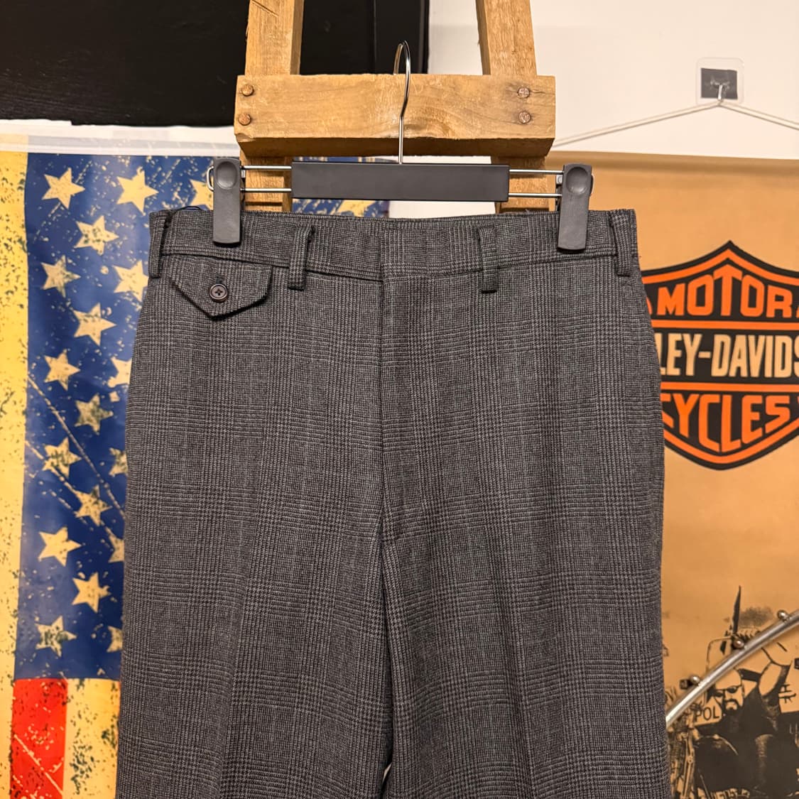 90s 폴로 랄프로렌 글랜 체크 울 트라우저 클래식 테일러 팬츠 N314 상품이미지3