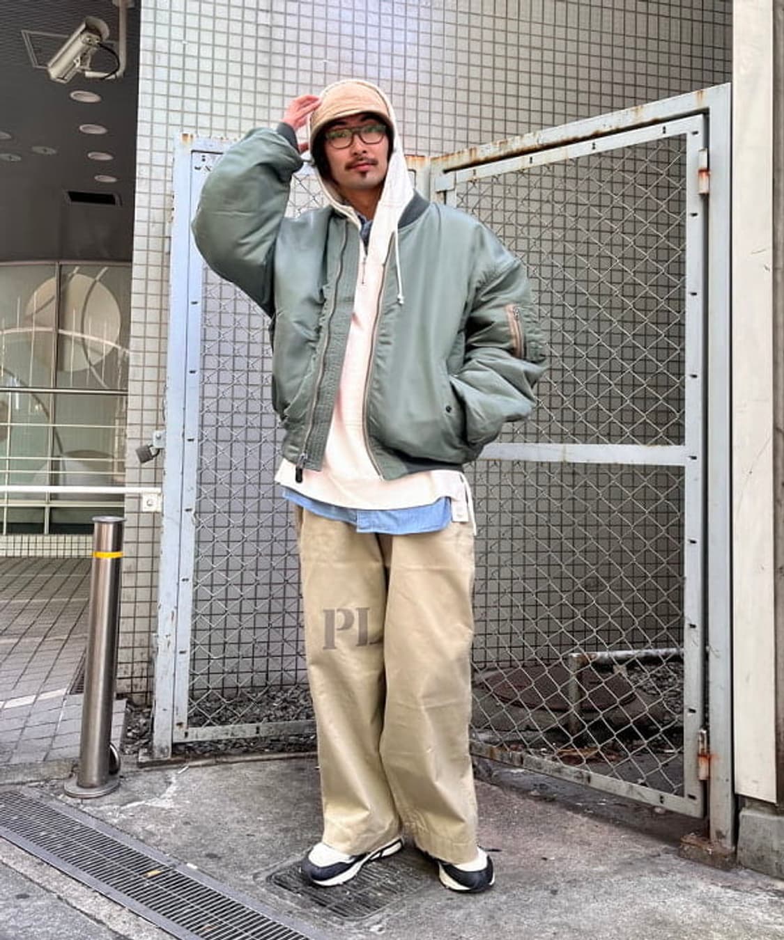 버즈릭슨 x 빔즈 ma-1 세이지 그린 상품이미지2