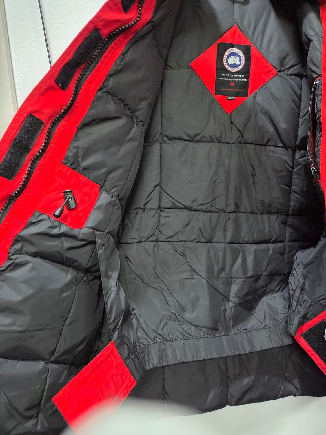 캐나다구스 패딩 레드 여성 상품이미지7