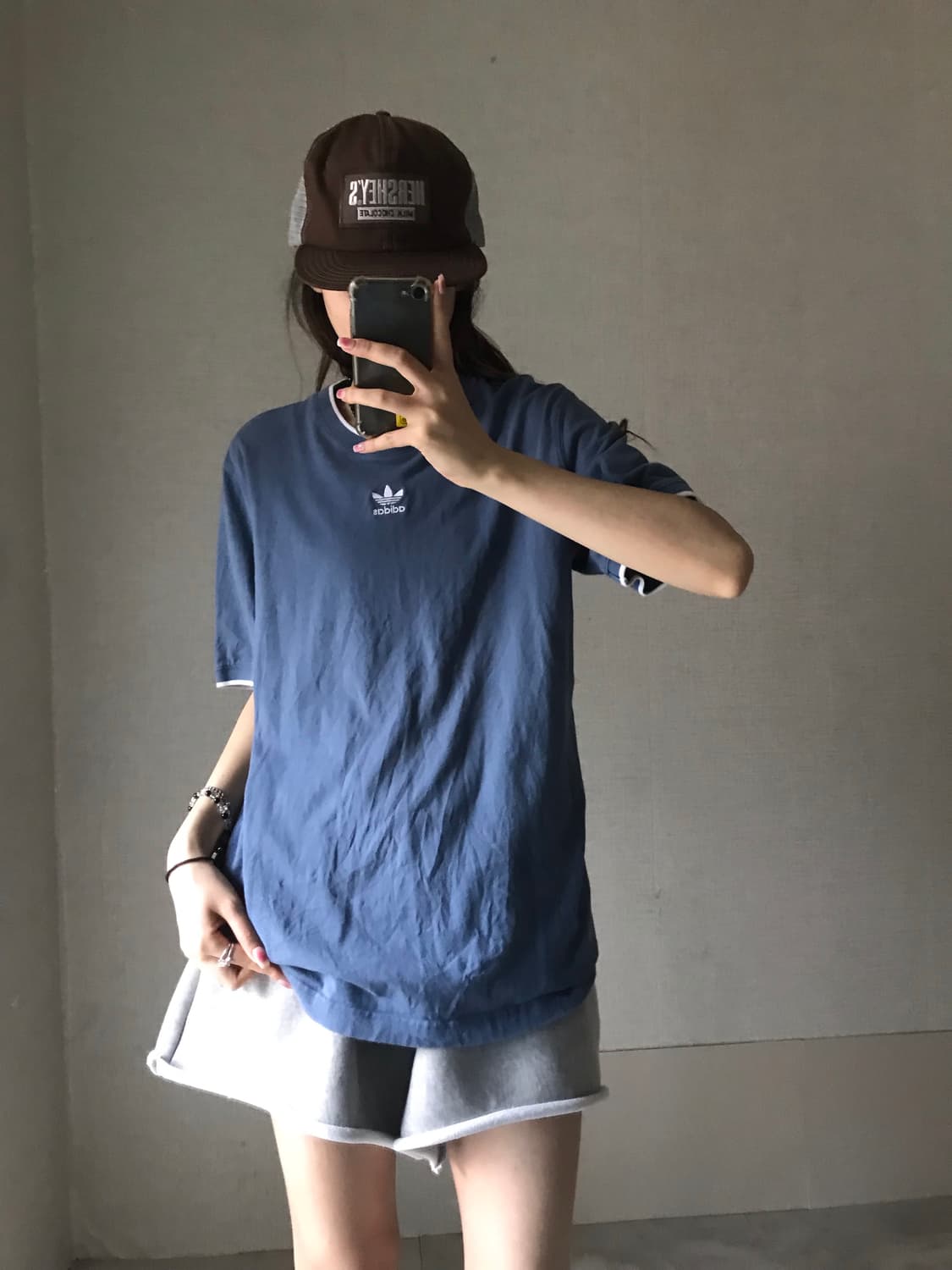아디다스 뮤트블루 반팔티셔츠 상품이미지5