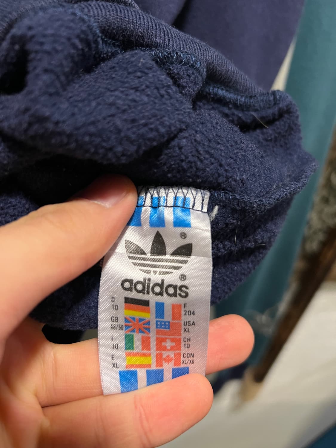 [XL]80's 아디다스 스펠아웃 멀티컬러 오버핏 스웻셔츠 상품이미지6