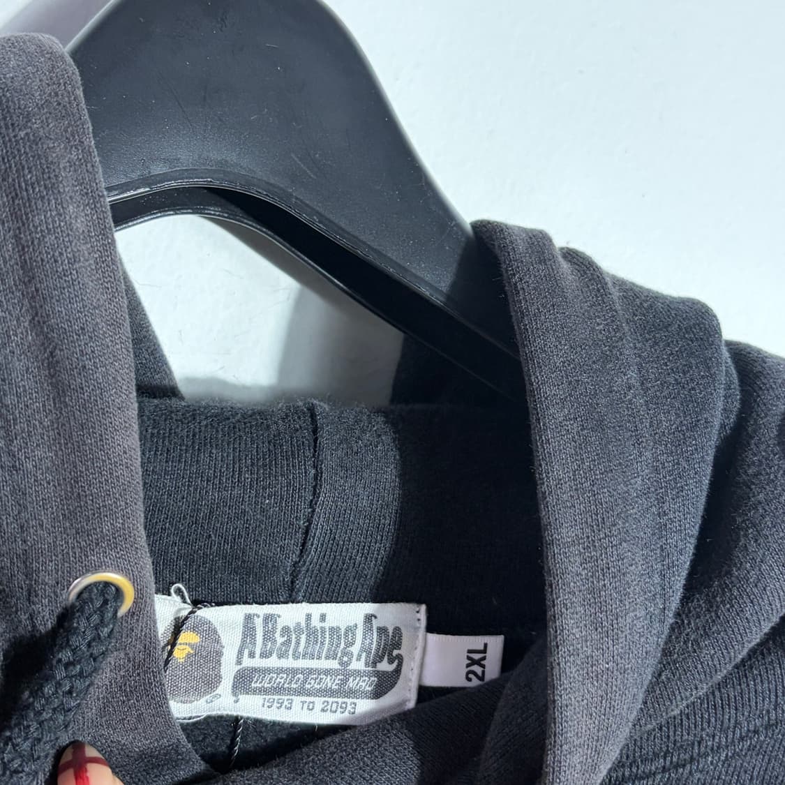 베이프 블랙 후드티 (무료배송) 상품이미지3