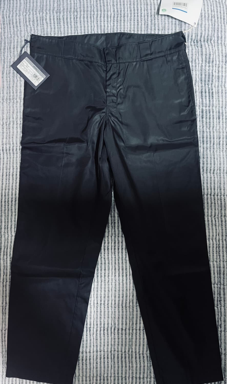 프라다 판탈로네 개버딘나일론 팬츠 50사이즈 새상품 상품이미지3