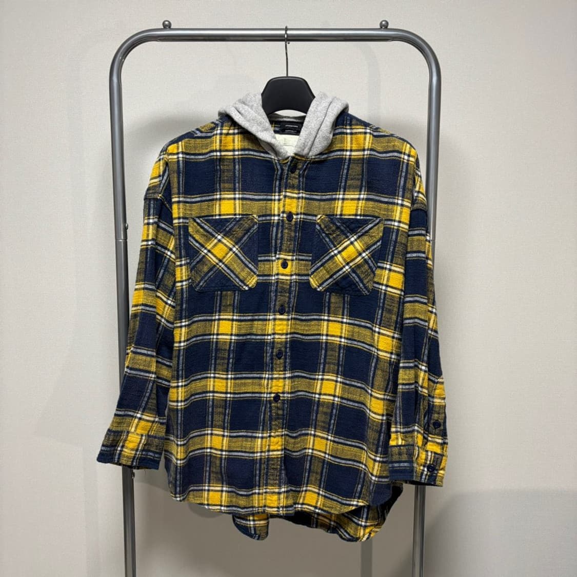 XS) R13 알써티 후드 플란넬 셔츠 상품이미지1