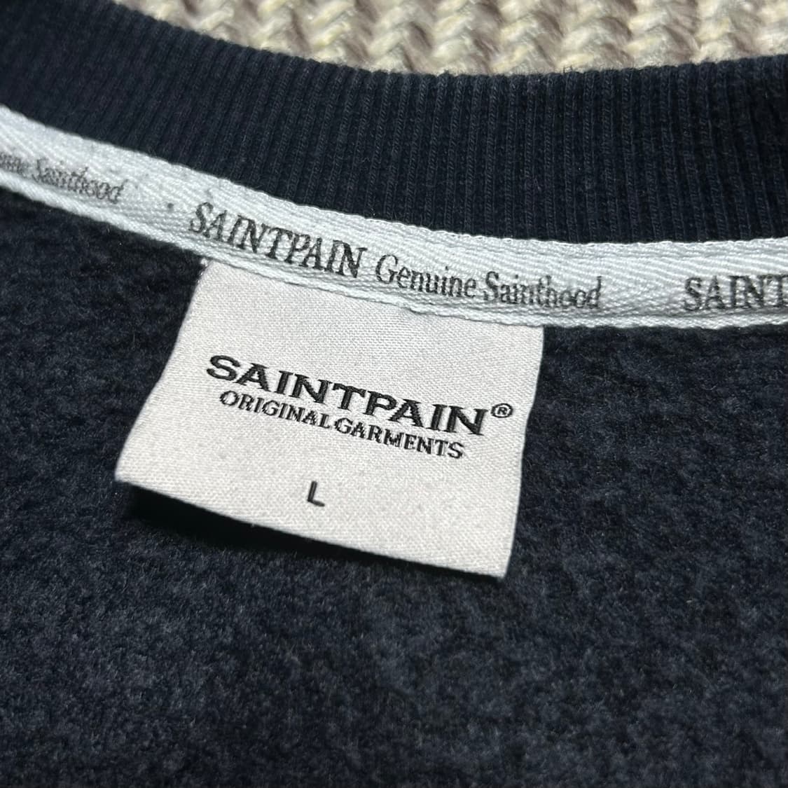 [L] Saintpain 세인트페인 네이비 sp리그 라운드 맨투맨 상품이미지5