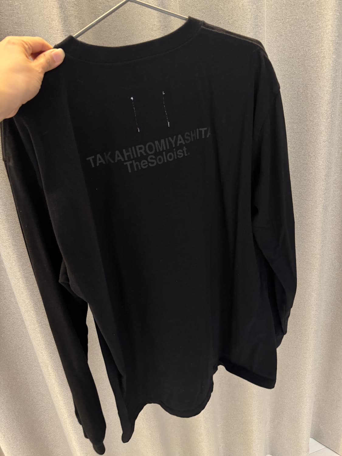 뉴에라x솔로이스트 롱블랙 티셔츠(XL) 상품이미지2
