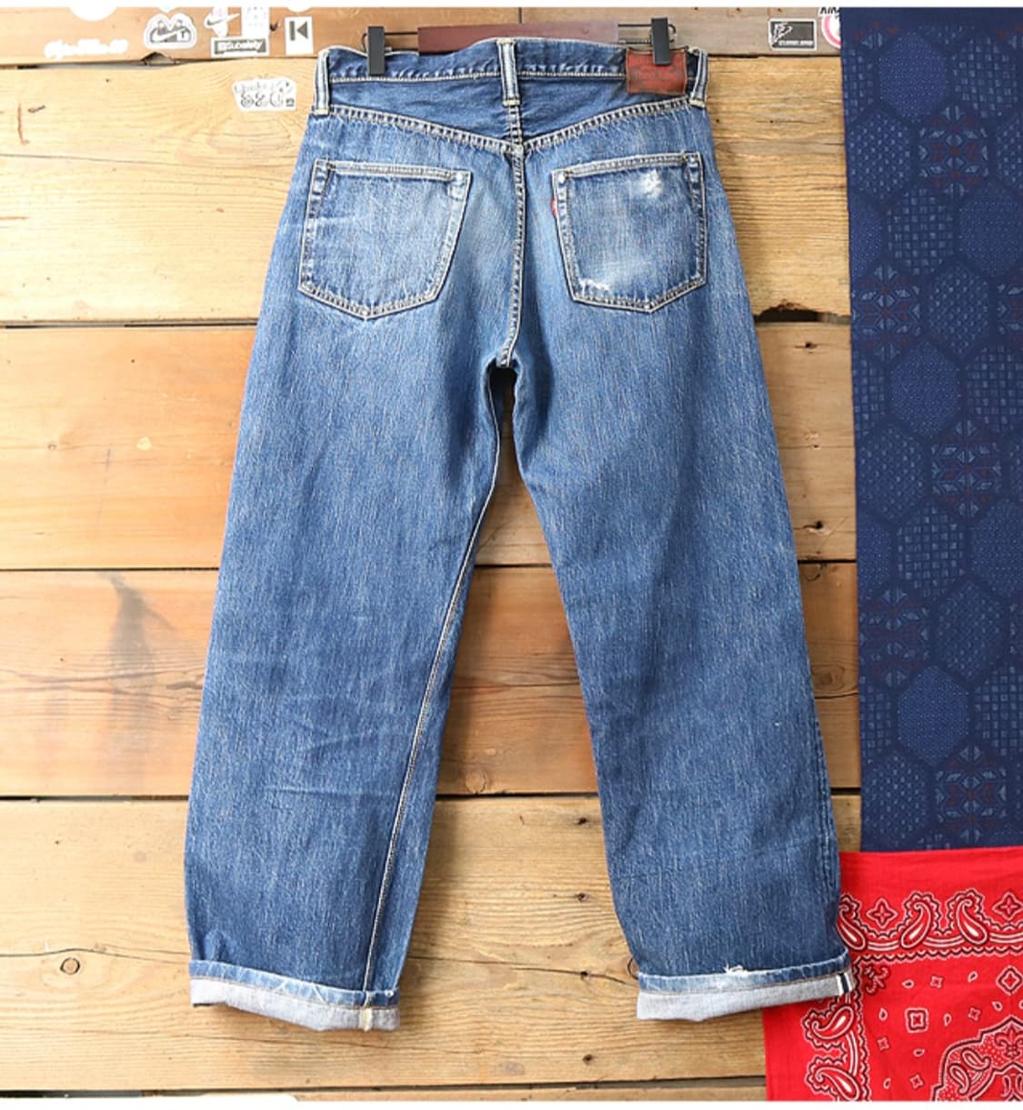 
일본판 rocket saddles 대전판 셀비지 데님 44년 복각  
 상품이미지6