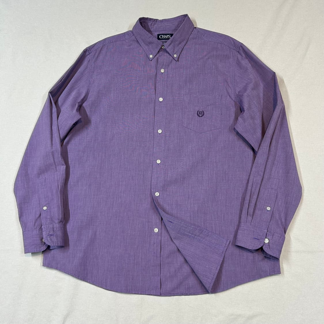 XL) 챕스 랄프로렌 폴로 월계관 로고 보라색 셔츠 상품이미지1