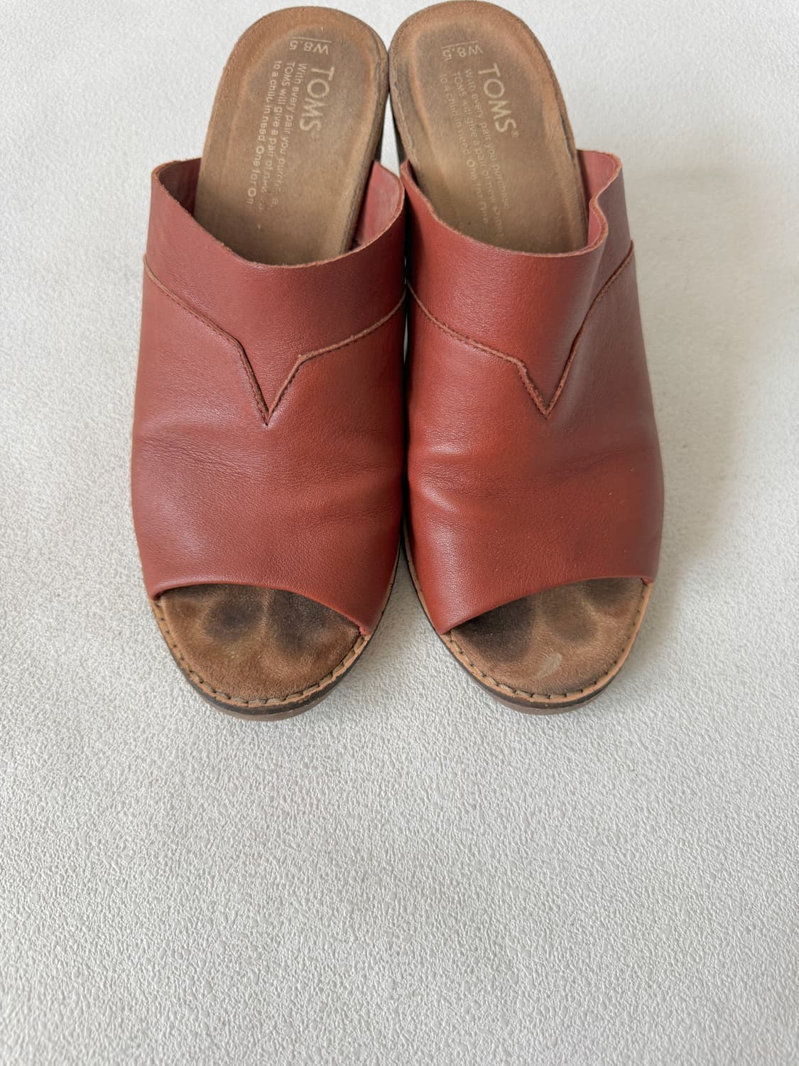 [W8.5, 255]탐스(TOMS) 레더 우드힐 상품이미지5