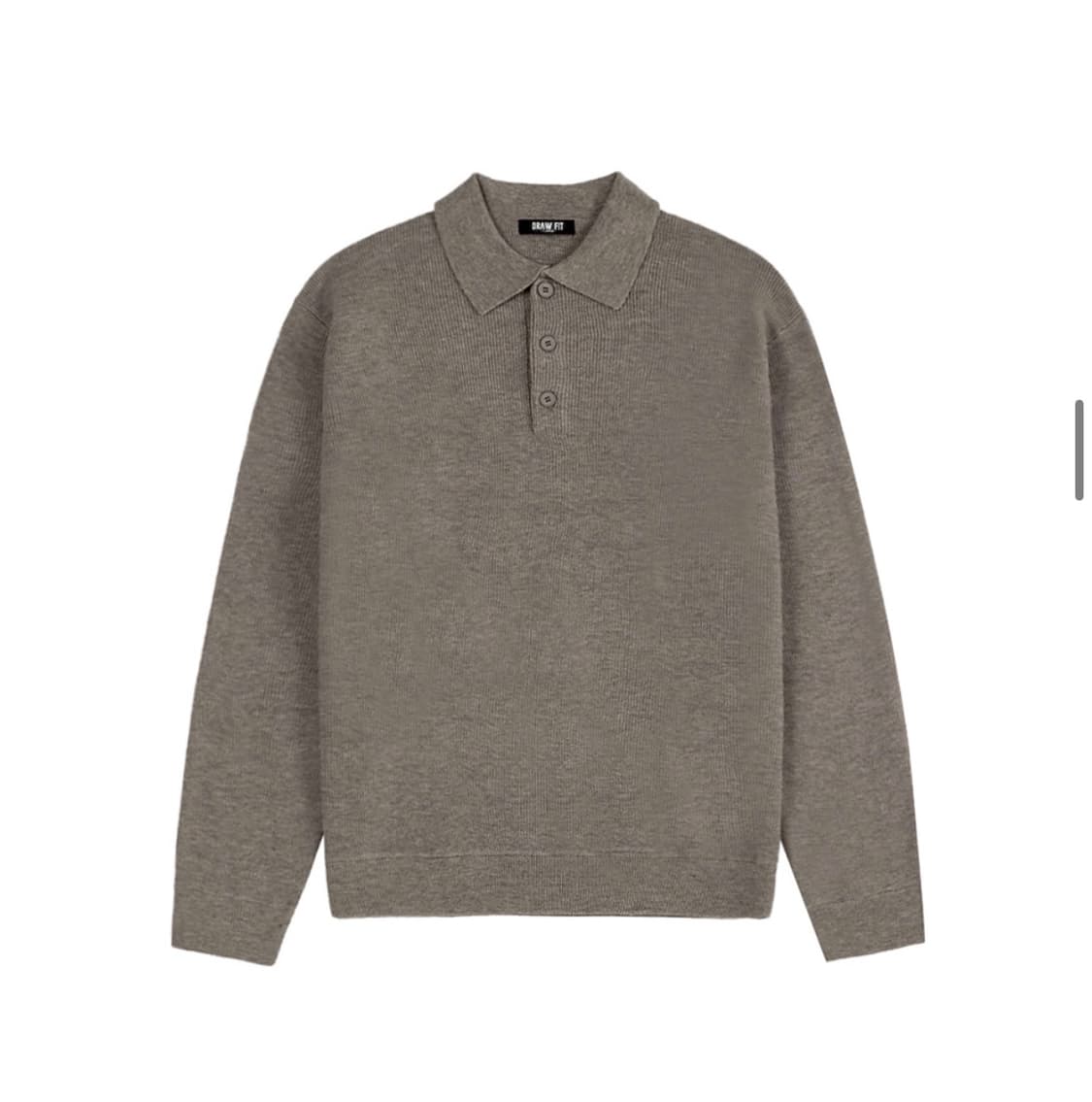 (새상품)(L) 드로우핏 울 PBT 하프 카라 니트 판매 상품이미지7