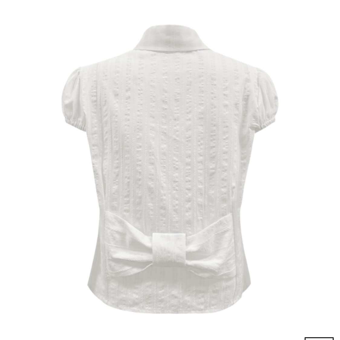 체메씨 BOW PUFF SHIRT (IVORY) 상품이미지2