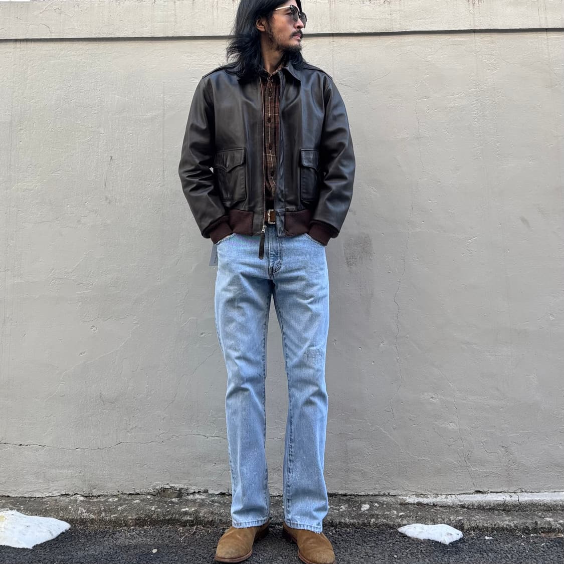 알파 인더스트리 a-2 레더 플라이트 자켓 상품이미지9