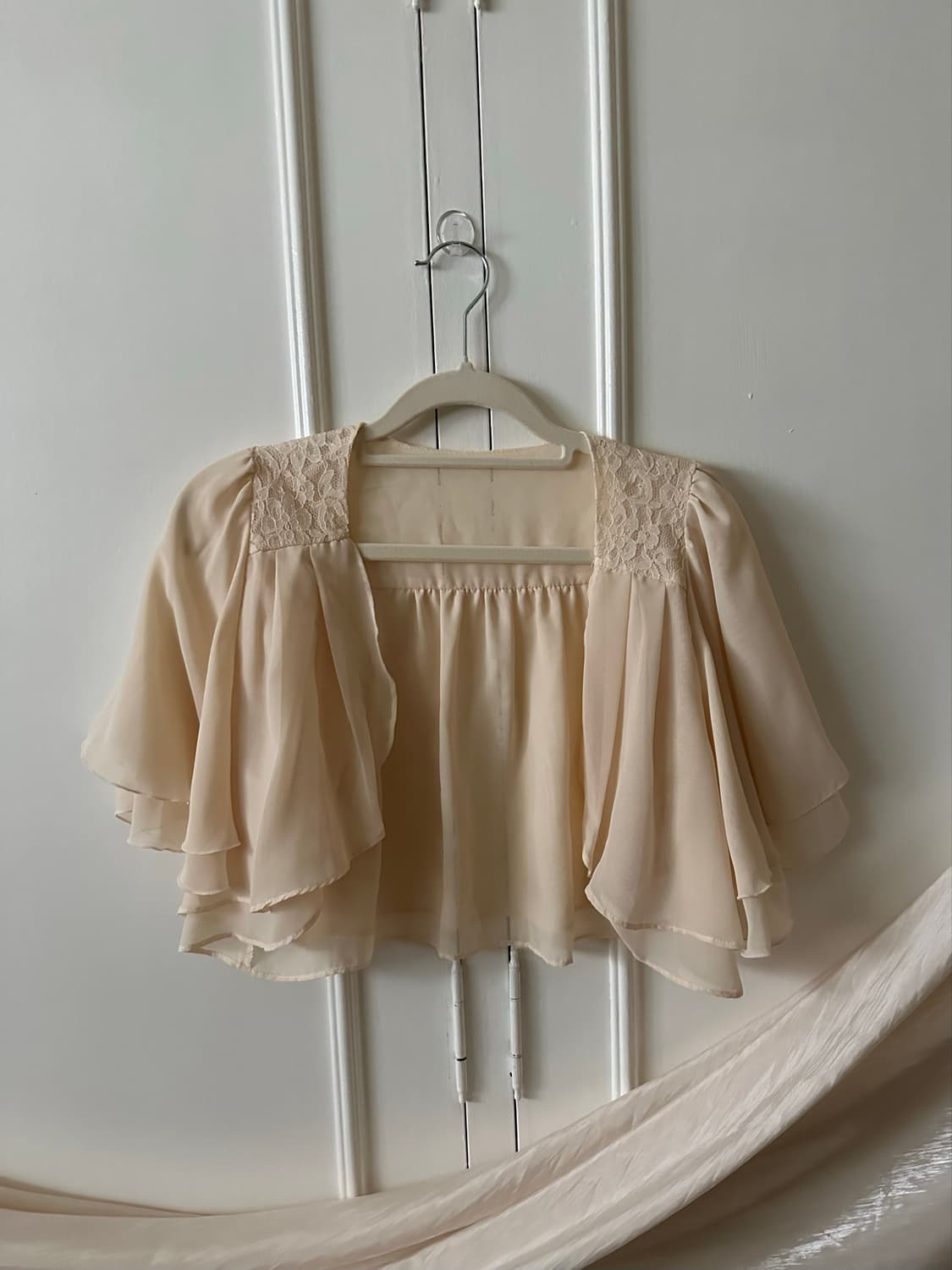  sheer Shoulder blouse  상품이미지6