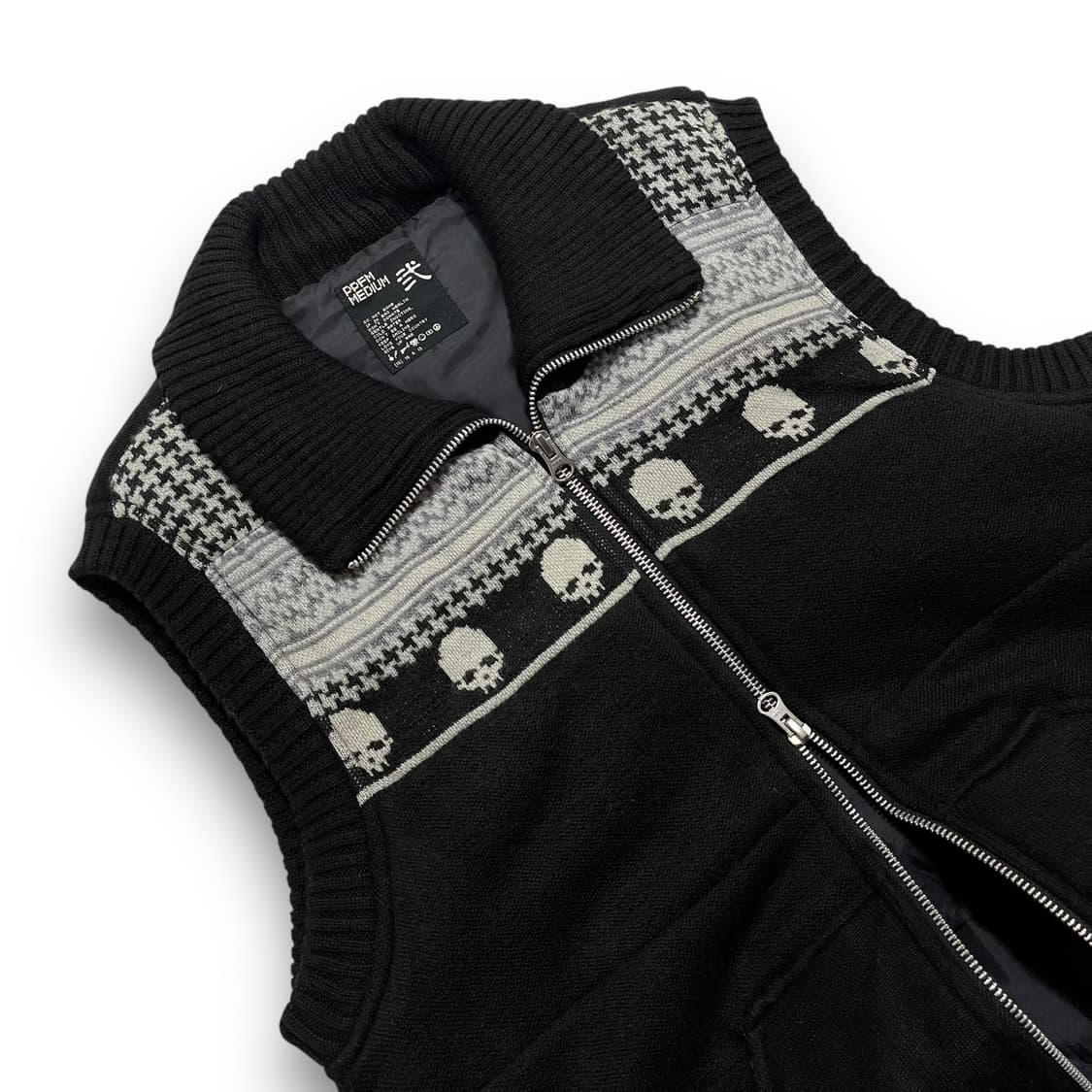 PPFM 00s Skull Pattern Two-Way Vest 상품이미지2