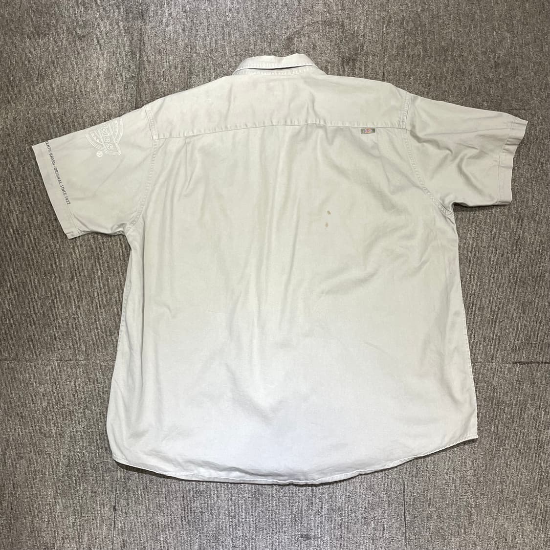 (XL) Dickies 디키즈 반팔 워크 셔츠 패치 자수 베이지 상품이미지5