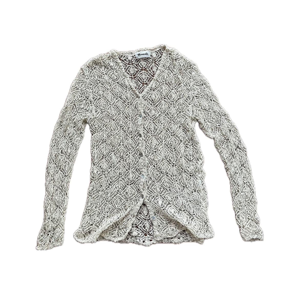 빈티지 크로셰 크로쉐 니트 가디건 모리걸 그런지 오리엔탈 상품이미지1