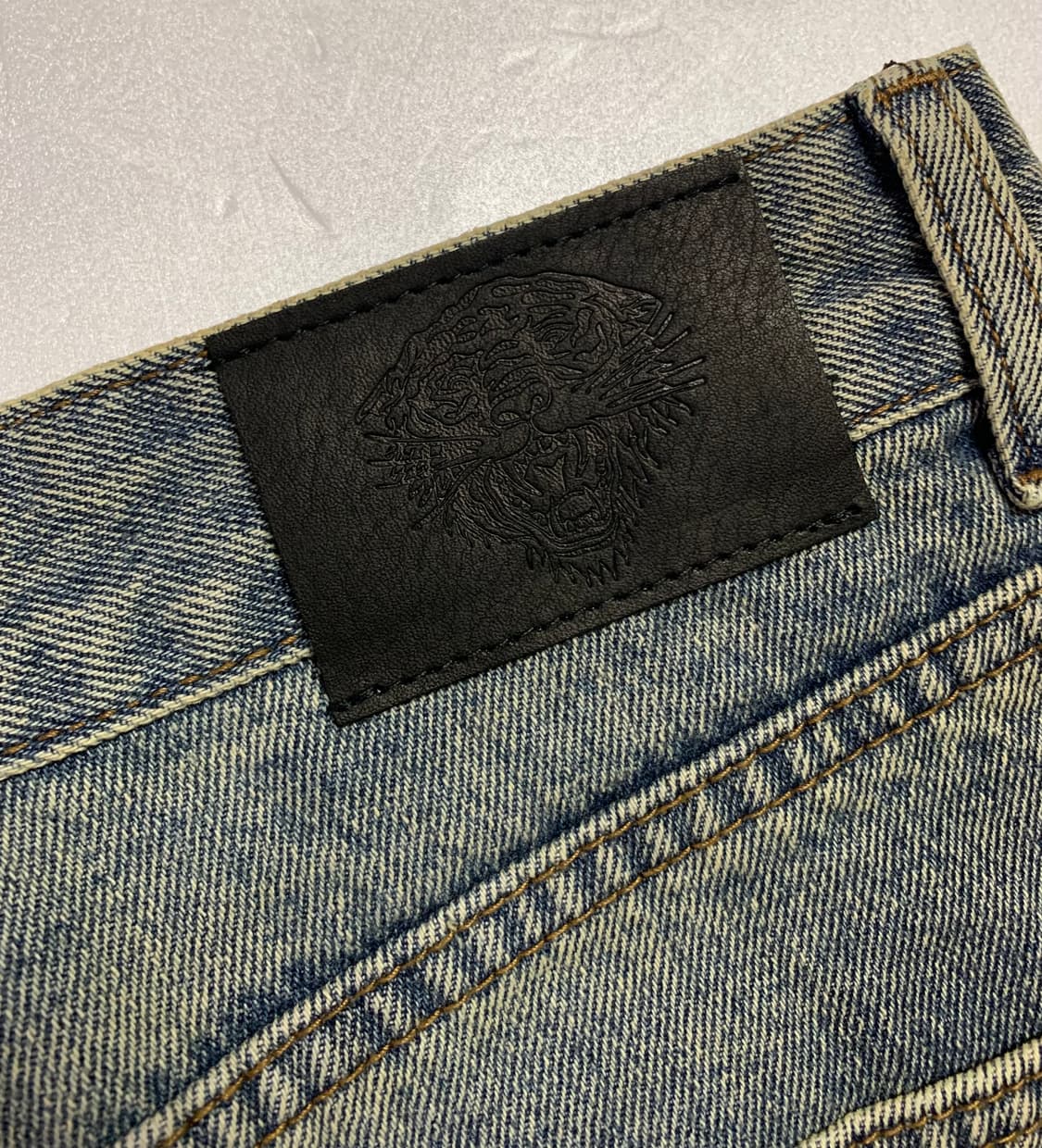 [사이즈28,30] 에드하디 배기핏 데님 용자수 드래곤 팬츠 상품이미지8