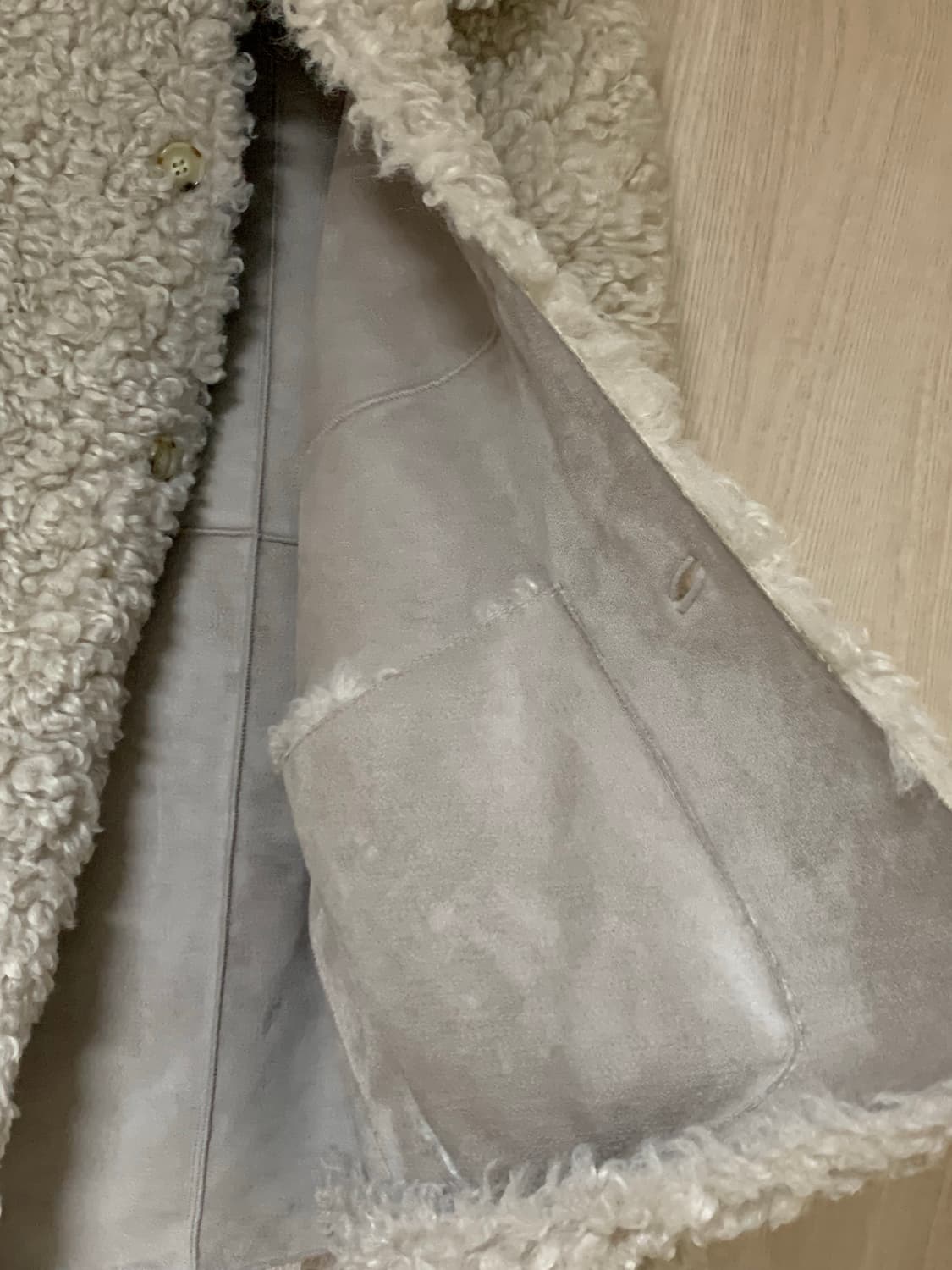 모노하 리버시블 플러피 퍼자켓 (아이보리)/ 가격인하X 상품이미지6