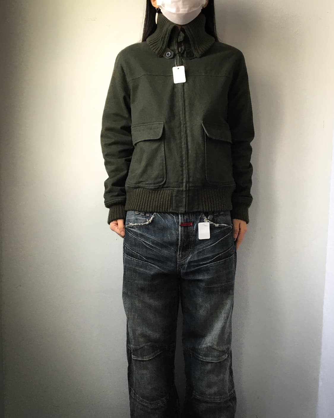 Ribbed layered high neck jacket 상품이미지9