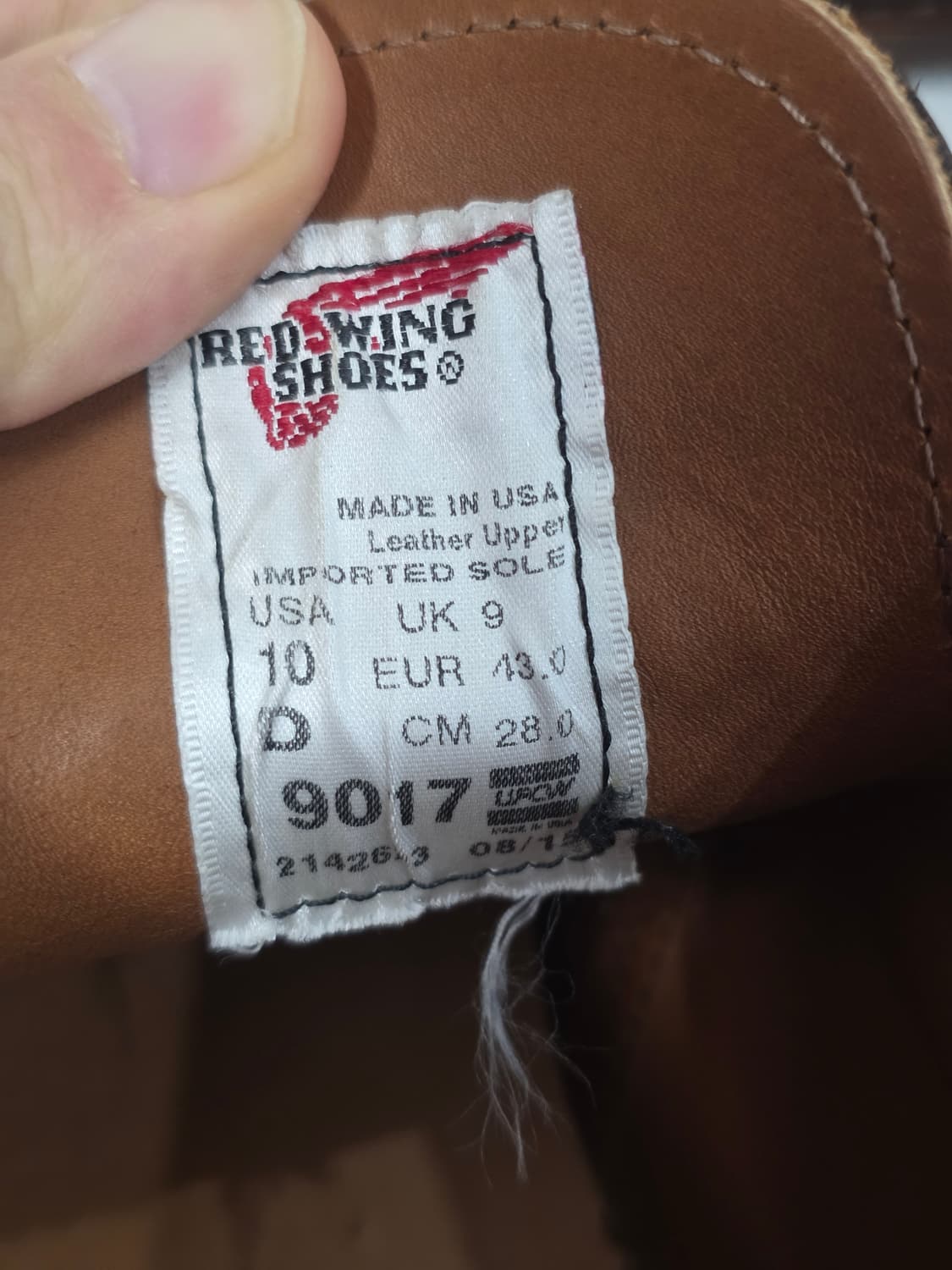 레드윙 9017 벡맨 처카 시가 10D  상품이미지3