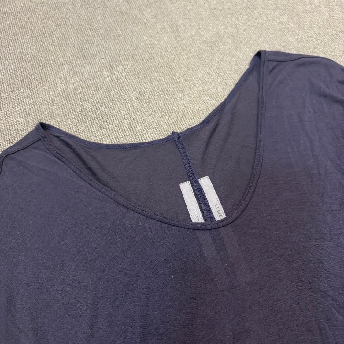 Rick Owens HIKED T PLUM T 릭 오웬스 우먼스 티셔츠  상품이미지2
