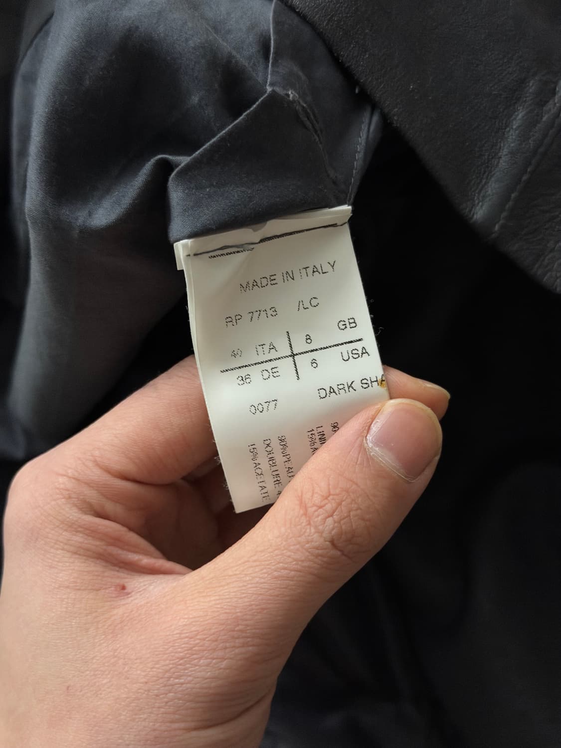 릭오웬스 하이넥 램스킨 자켓 상품이미지9