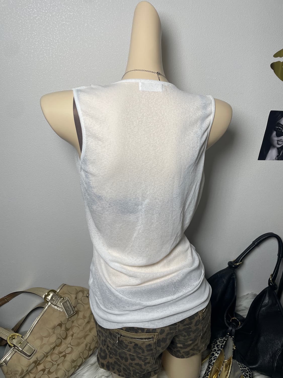 오네갸루 호피 브래지어 니트 탑세트 상품이미지5