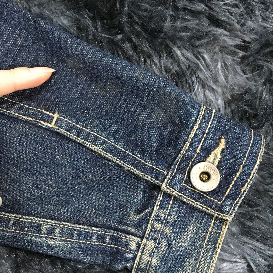 투티/A10 TIPICOSI JEANS 데님 자켓 청자켓 트러커 워싱 상품이미지5