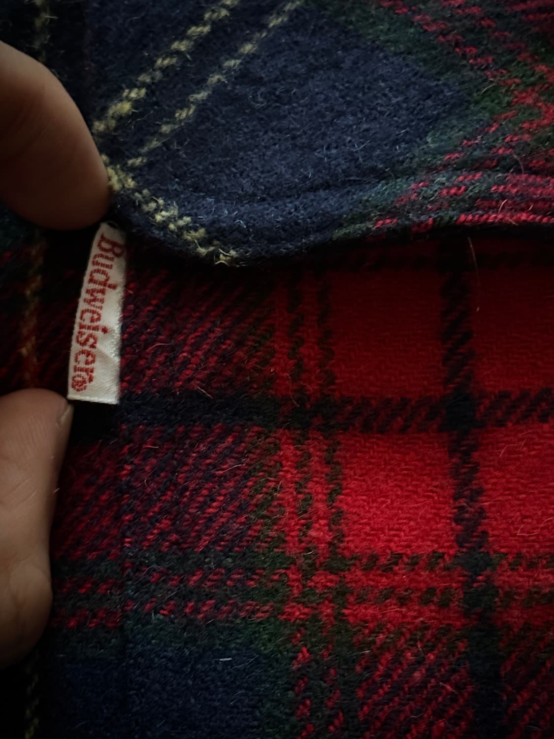 Budweiser rayon wool Flannel check shirt 상품이미지5