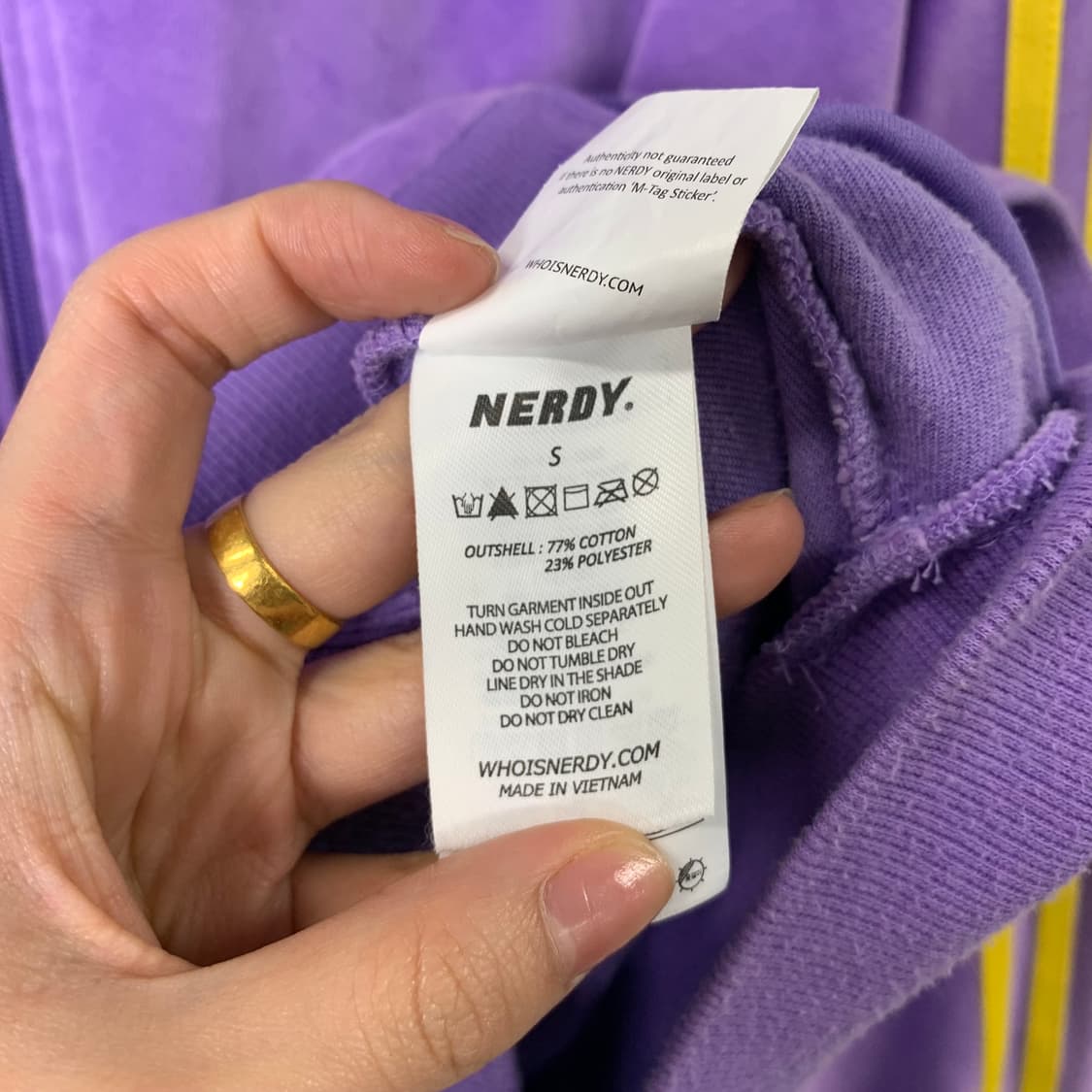 널디 사이드라인 벨루어 벨벳 져지 상품이미지6