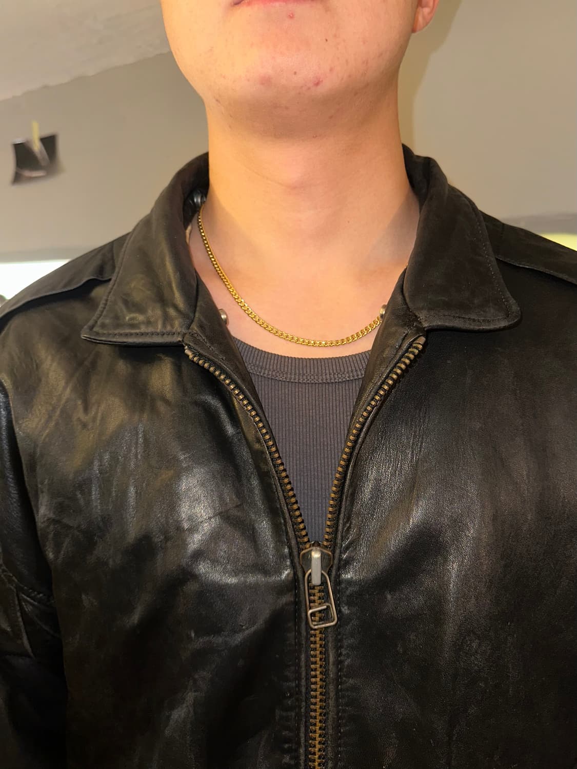 90’s Japanese shell-leather A-2 jacket 상품이미지4