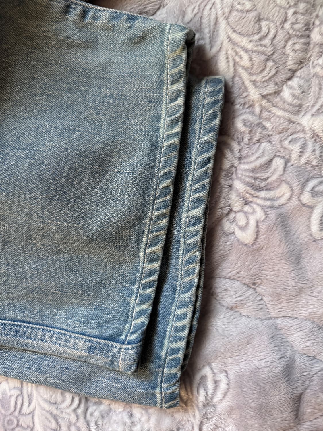 25ss 포터리 원워시드 와이드 데님 라이트블루2컬러 1사이즈   상품이미지4